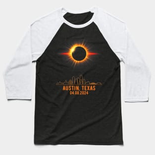 Total Solar Eclipse 04.08.2024 Austin Texas Baseball T-Shirt